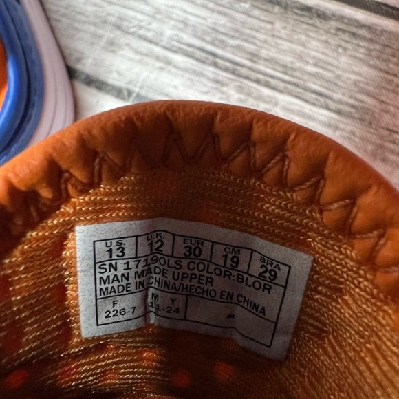 Skechers Foamies Aqua Surge Water Shoes Blue and Orange with Charms Child Sz 13 - Picture 6 of 6